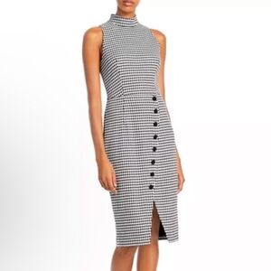 Black Halo Sofie Houndstooth Dress